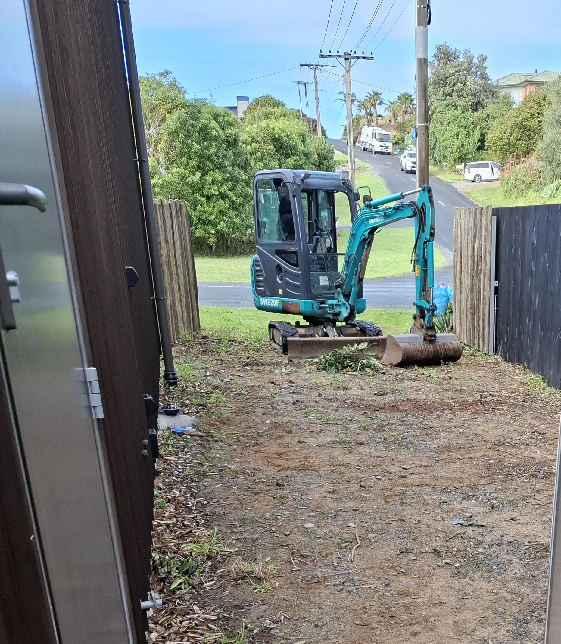 Designed and built by our team, this new boat parking area provides a secure, practical storage solution with easy access and ample room for parking and manoeuvring. - Before