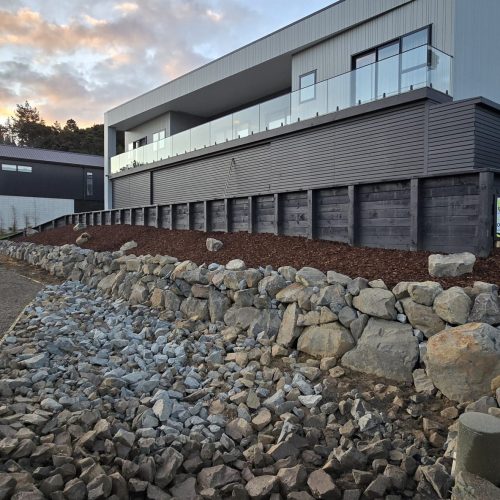 Finished Retaining Wall - After
