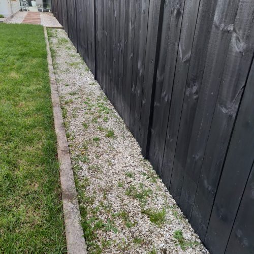 Bare Gravel & Fence Line - Before