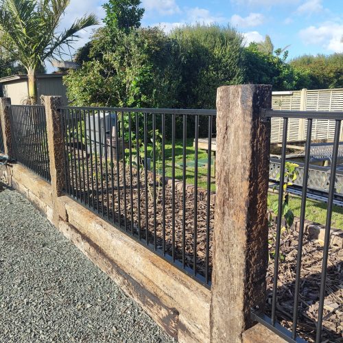 New Sleeper & Iron Fence - After